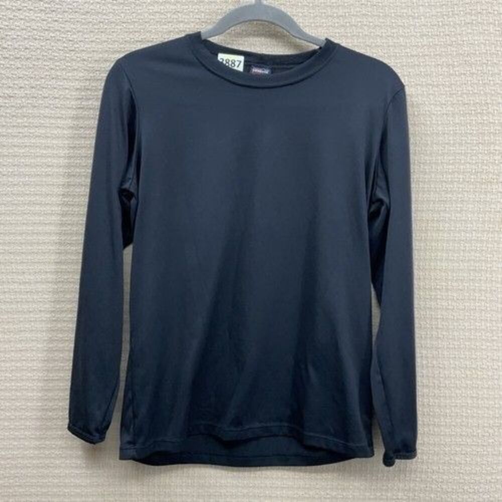 Patagonia Capilene Black Base Layer Long Sleeve T-Shirt Men Size‎ S USA